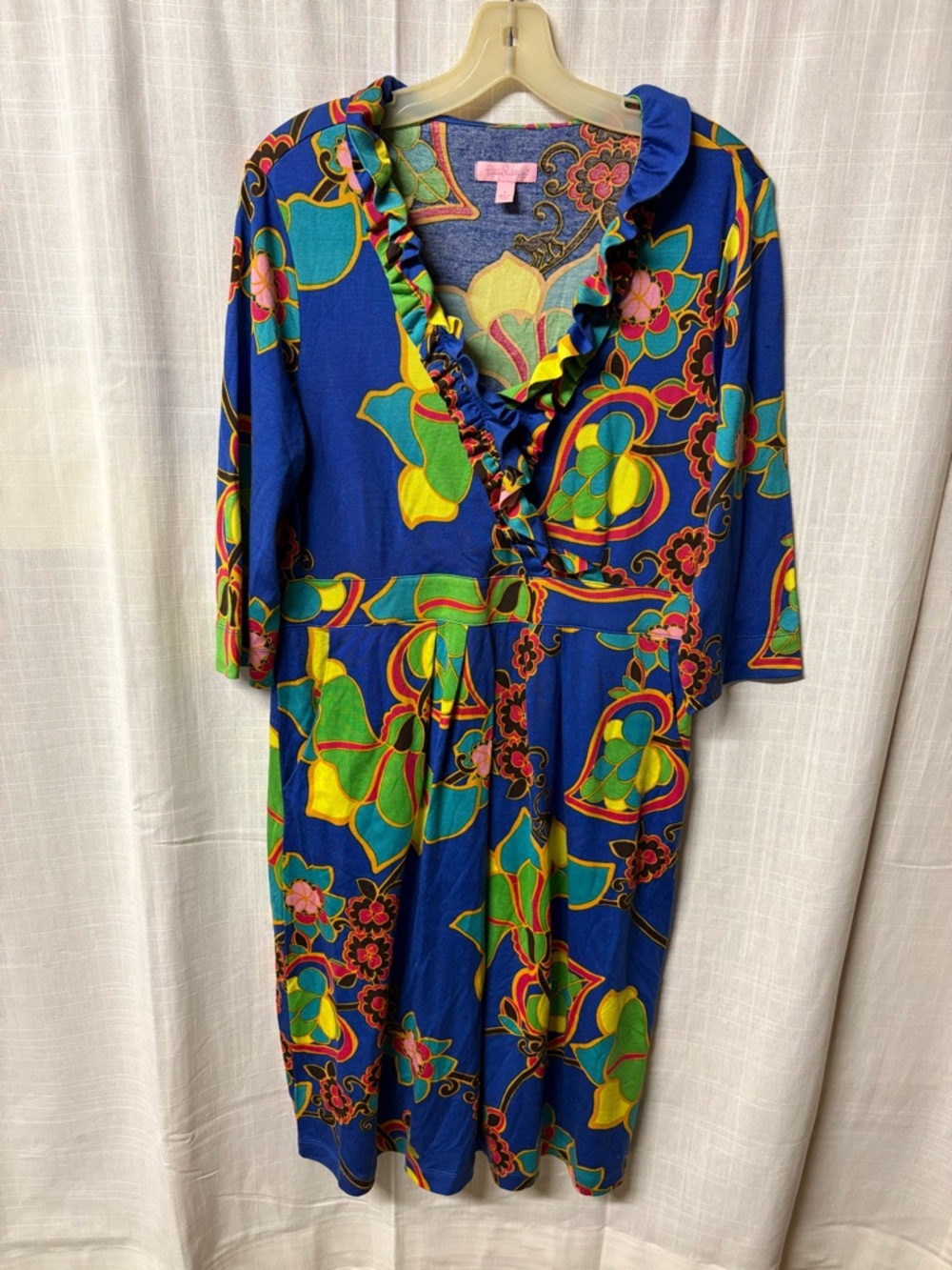 Lilly Pulitzer Blue Floral Print dress